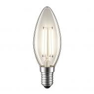 Лампа світлодіодна Expert Light LED FILAMENT C37 5 Вт E14 4200 К 220 В прозора C37 E14 5W 4200K CLEAR Лампа світлодіодна Expert Light LED FILAMENT C37 5 Вт E14 4200 К 220 В прозора C37 E14 5W 4200K CLEAR
