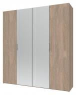 Шкаф гардеробный Doros Норман 2000x540x2200 мм фасад дуб сонома/зеркало каркас дуб сонома