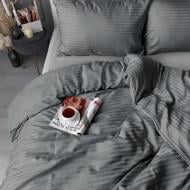 Комплект постельного белья Gray Stripes/Pearl Blue 1,5 серый Zastelli