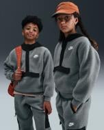 Джемпер Nike K NSW CLUB FLC LOOSE QZ HDY WZ HV0383-084 р.M серый