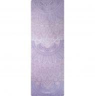 Килимок для йоги та фітнесу Даріана 183х61х0,3 см Мандала бузковий