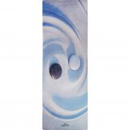 Коврик для йоги и фитнеса Даріана 183х61х0,3 см Песок белый с голубым