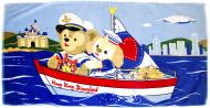 Полотенце Hong Kong Disneyland путешествие на лодке 75x150 см разноцветный