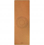 Коврик для йоги и фитнеса Даріана 183х61х0,4 см Зодиак бежевый с черным Коврик для йоги и фитнеса Даріана 183х61х0,4 см Зодиак бежевый с черным