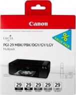 Набор картриджей Canon  PGI-29 Multipack Ink Tanks MBK/PBK/DGY/GY/LGY 4868B005 многоцветный 4868B005
