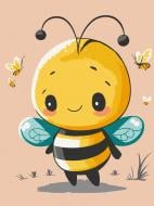 Картина по номерам Маленькая пчелка 15587-AC 30х40 см 30х40 см ART CRAFT