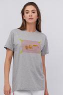 Футболка YAPPI Oversize WG3096 р.M серый