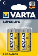 Батарейка Varta Superlife C (R14, 343) 2 шт. (2014101412)