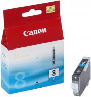 Картридж Canon  CLI-8C (Cyan) iP4300/4500/5300/ 6700D, iX4000/5000, MP500/530/800/830, Pro9000 cyan 0621B024