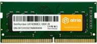 Оперативна пам'ять ATRIA SODIMM DDR4 8 GB (1x8GB) 2666 MHz (UAT42666CL19SK1/8)