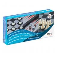 Игра настольная CAYRO Магнитные шахматы-шашки-нарды поле 24x24 см 415