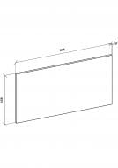 Фасад для кухни Грейд Джокер титан антрацит/софт антрацит 920x396 верхний правый