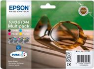 Набір картриджів Epson  T043&T044 Multipack (C, M, Y, Bk) C13T04324010 багатокольоровий C13T04324010