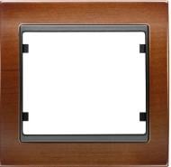 Рамка одноместная Siemens Mega горизонтальная вишня/черный коссо G-22501-CZC