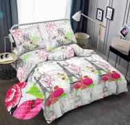 Комплект постільної білизни J1722-10 Париж сімейний мультиколор Zastelli