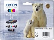 Набор картриджей Epson 26 XP600/605/700 Bundle (C,M,Y,Bkp) C13T26164010 многоцветный