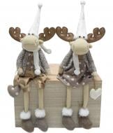 Декорація новорічна Лось сидячий в асортименті 72 см