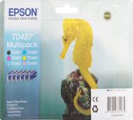 Картридж Epson  StPhoto R200/220/300/320/340, RX500/600/620/640 Bundle (Bk,C,M,Y,Lc,Lm) багатокольоровий C13T04874010