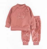 Комплект Dexter`s Костюм теплый детский с аппликацией Teddy Bear розовый р.86 729171