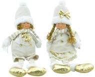 Декорация новогодняя мальчик/девочка стоячие 2 вида в ассортименте 38 см