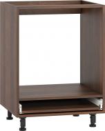 Тумба нижняя под духовку с метабоксом 600x820x560 мм орех темный