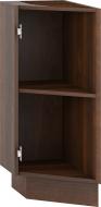 Тумба нижняя угловая 300x820x522 мм орех темный
