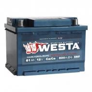 Аккумулятор автомобильный Westa 61Ah 600A 12V «+» справа (WPR610)