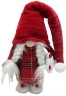 Декорация новогодняя Гном сидящий 66 см