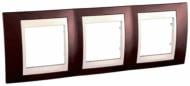 Рамка трехместная Schneider Electric Unica Plus Terracotta горизонтальная терракот MGU6.006.551