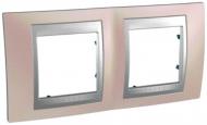 Рамка двухместная Schneider Electric Unica Top горизонтальная медный MGU66.004.096
