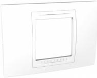 Рамка модульная Schneider Electric Unica Allegro 2-модульная горизонтальная белый MGU4.102.18