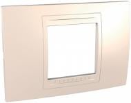 Рамка модульная Schneider Electric Unica Allegro 2-модульная горизонтальная кремовый MGU4.102.25