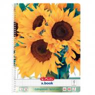 Блокнот Happy Days Sunflowers Подсолнухи А4 80 листов клетка 50039302S Herlitz