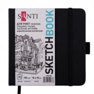 Скетчбук для графики Santi 15х15 см черный