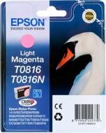 Картридж Epson  T0816 Light Magenta C13T11164A10 светло-пурпурный C13T11164A10