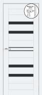 Дверное полотно ОМиС Lego 11 G (с фрезерованием п/з 96/85) ПО 700 мм белый эмалекс
