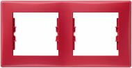 Рамка двухместная Schneider Electric Sedna горизонтальная красный SDN5800341