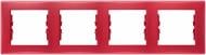 Рамка четырехместная Schneider Electric Sedna горизонтальная красный SDN5800741