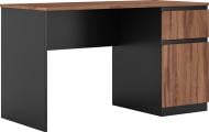 Стол письменный Світ Меблів Фрида 1Т 750х1280х600 мм черный/дуб леворно