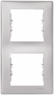 Рамка двухместная Schneider Electric Sedna вертикальная алюминий SDN5801160