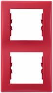 Рамка двухместная Schneider Electric Sedna вертикальная красный SDN5801141
