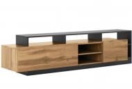 Тумба под ТВ Світ Меблів Калиста 1900x480x440 мм дуб аппалачи/антрацитдуб аппалачи
