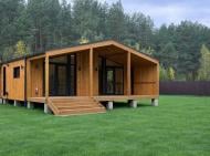 Модульный дом без ремонта с открытой террасой 84 кв. м Модульный дом без ремонта с открытой террасой 84 кв. м