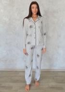 Пижама женская Roksana Good Night №1417/16109 р. 50-52 серый