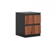 Тумба прикроватная Світ Меблів Фрида 2Ш 400x525x420 мм черный