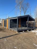 Модульный дом BARNIX 36 кв. м (6х6) с ремонтом и мебелью и крытой террасой Модульный дом BARNIX 36 кв. м (6х6) с ремонтом и мебелью и крытой террасой