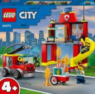 Конструктор LEGO City Пожежне депо та пожежна машина 60375