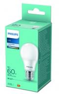 Лампа светодиодная Philips 806Lm 8 Вт A60 матовая E27 220 В 4000 К 929002306396