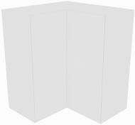 Шкаф Влада (В 60х60 прямой (720)правая) белый шелк/белый Шкаф Влада (В 60х60 прямой (720)правая) белый шелк/белый