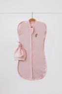 Европелюшка MagBaby Purl c шапочкой Зайчик 3-6 мес розовый 100330
